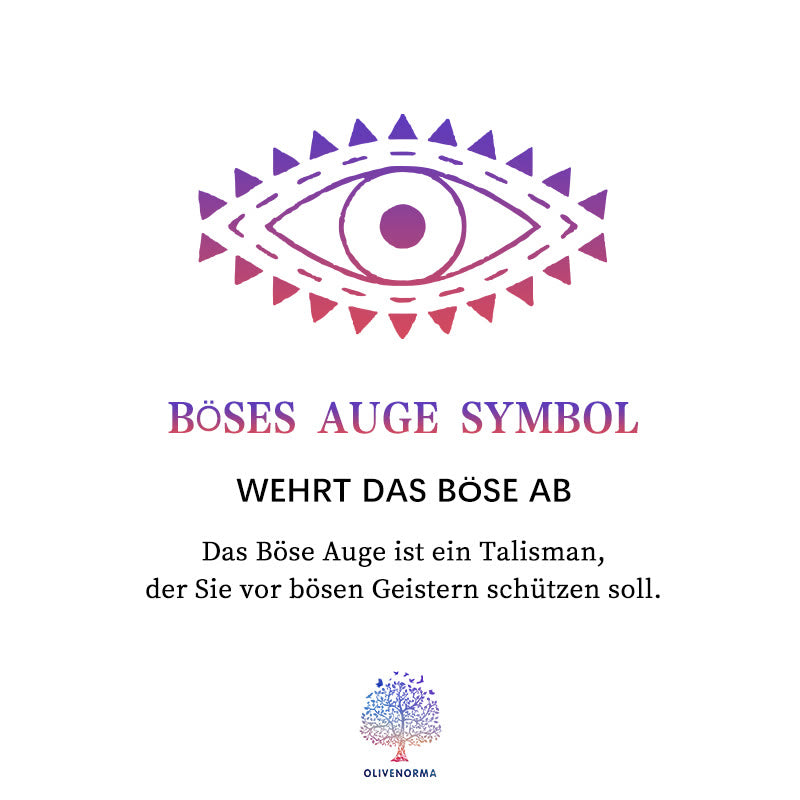 Olivenorma T-Shirt mit Meditations-Aufdruck „Böser Blick“ von Buddha OM