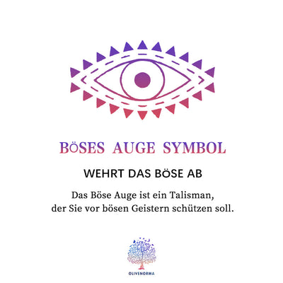 Olivenorma T-Shirt mit Meditations-Aufdruck „Böser Blick“ von Buddha OM