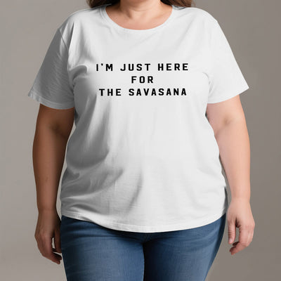 Olivenorma Ich bin nur wegen des Savasana hier T-Shirt