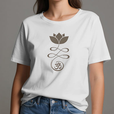 Olivenorma Yoga Lotusblume Om Symbol T-Shirt