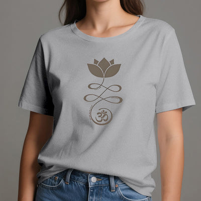 Olivenorma Yoga Lotusblume Om Symbol T-Shirt