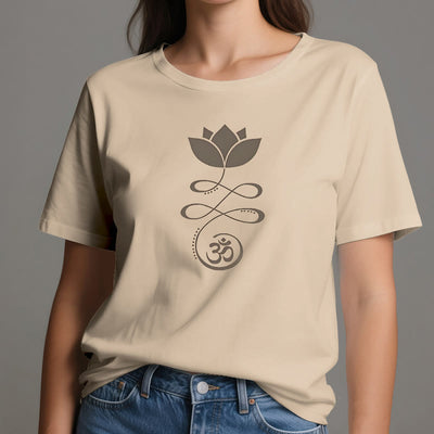 Olivenorma Yoga Lotusblume Om Symbol T-Shirt