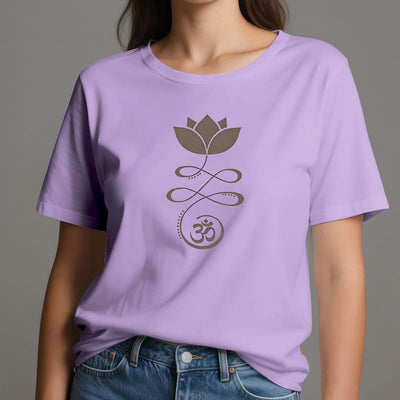 Olivenorma Yoga Lotusblume Om Symbol T-Shirt