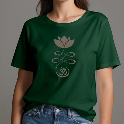 Olivenorma Yoga Lotusblume Om Symbol T-Shirt