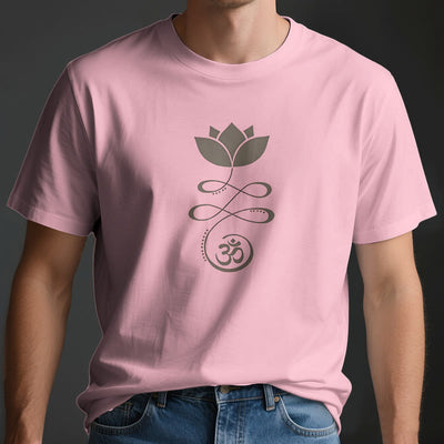 Olivenorma Yoga Lotusblume Om Symbol T-Shirt