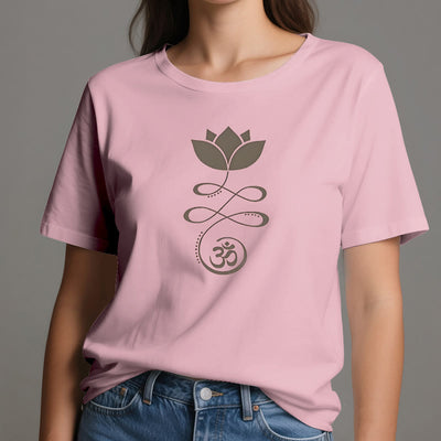 Olivenorma Yoga Lotusblume Om Symbol T-Shirt