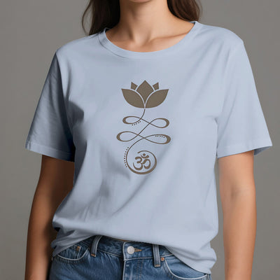 Olivenorma Yoga Lotusblume Om Symbol T-Shirt