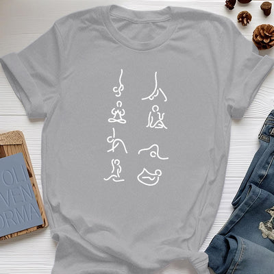 Olivenorma Yoga Meditationsbewegungen T-Shirt
