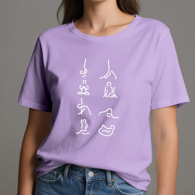 Olivenorma Yoga Meditationsbewegungen T-Shirt