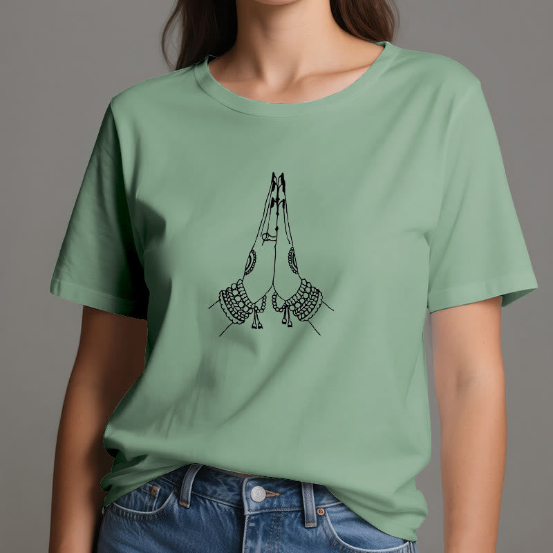 Olivenorma Meditation Namaste Yoga T-Shirt