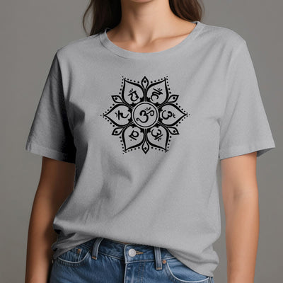Olivenorma Sieben Chakra-Symbole T-Shirt