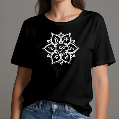 Olivenorma Sieben Chakra-Symbole T-Shirt