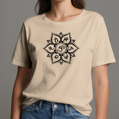 Olivenorma Sieben Chakra-Symbole T-Shirt