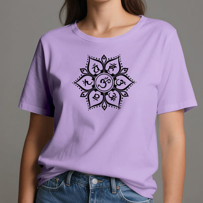 Olivenorma Sieben Chakra-Symbole T-Shirt