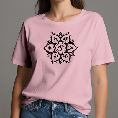 Olivenorma Sieben Chakra-Symbole T-Shirt
