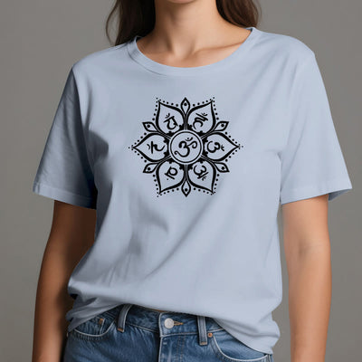 Olivenorma Sieben Chakra-Symbole T-Shirt