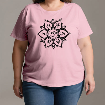 Olivenorma Sieben Chakra-Symbole T-Shirt