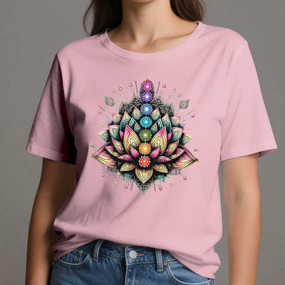 Olivenorma Chakra Lotusblume Yoga Meditation T-Shirt