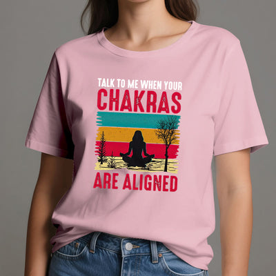 Olivenorma T-Shirt „Sprich mit mir, wenn deine Chakren ausgerichtet sind“