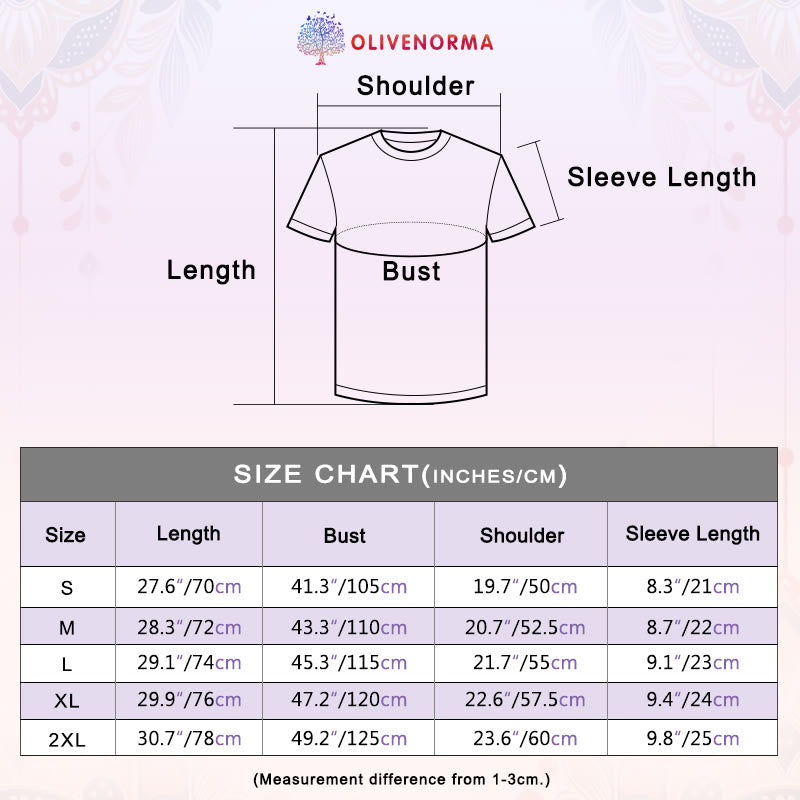 Olivenorma Chakra Heilung Reiki Yoga Meditation T-Shirt