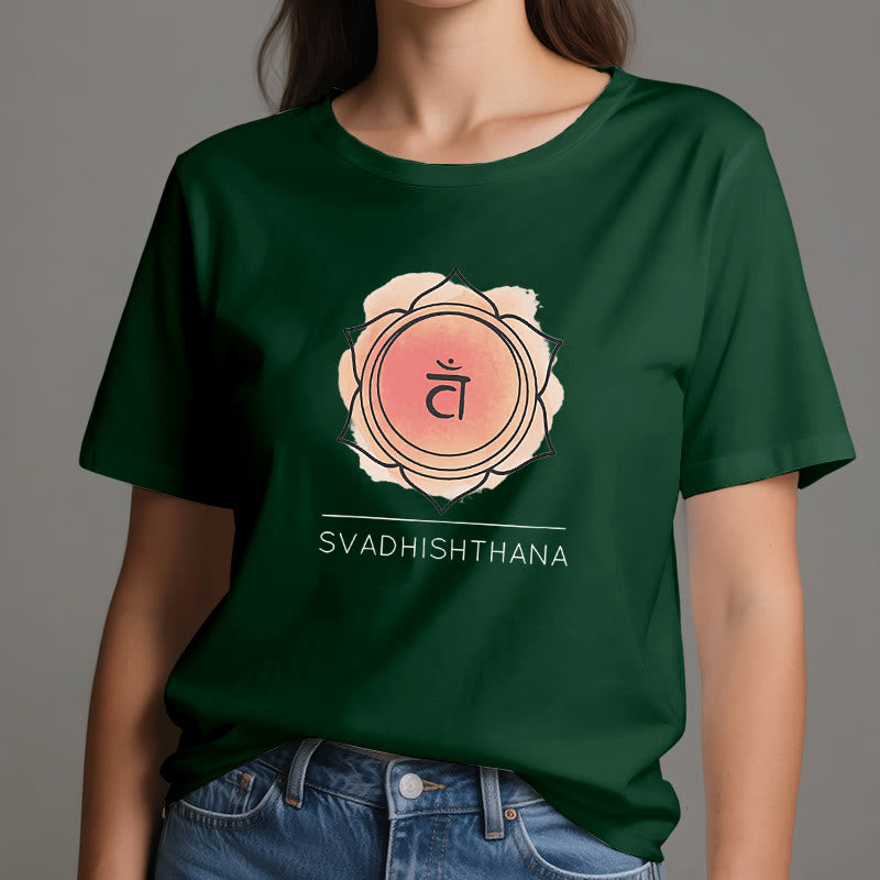 Olivenorma Orange Sakralchakra Yoga T-Shirt