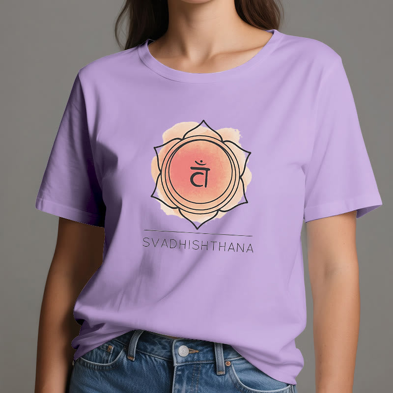 Olivenorma Orange Sakralchakra Yoga T-Shirt
