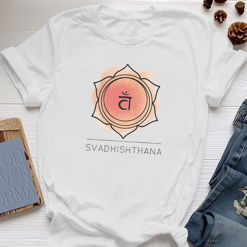 Olivenorma Orange Sakralchakra Yoga T-Shirt