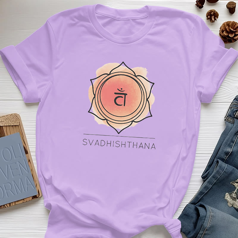 Olivenorma Orange Sakralchakra Yoga T-Shirt