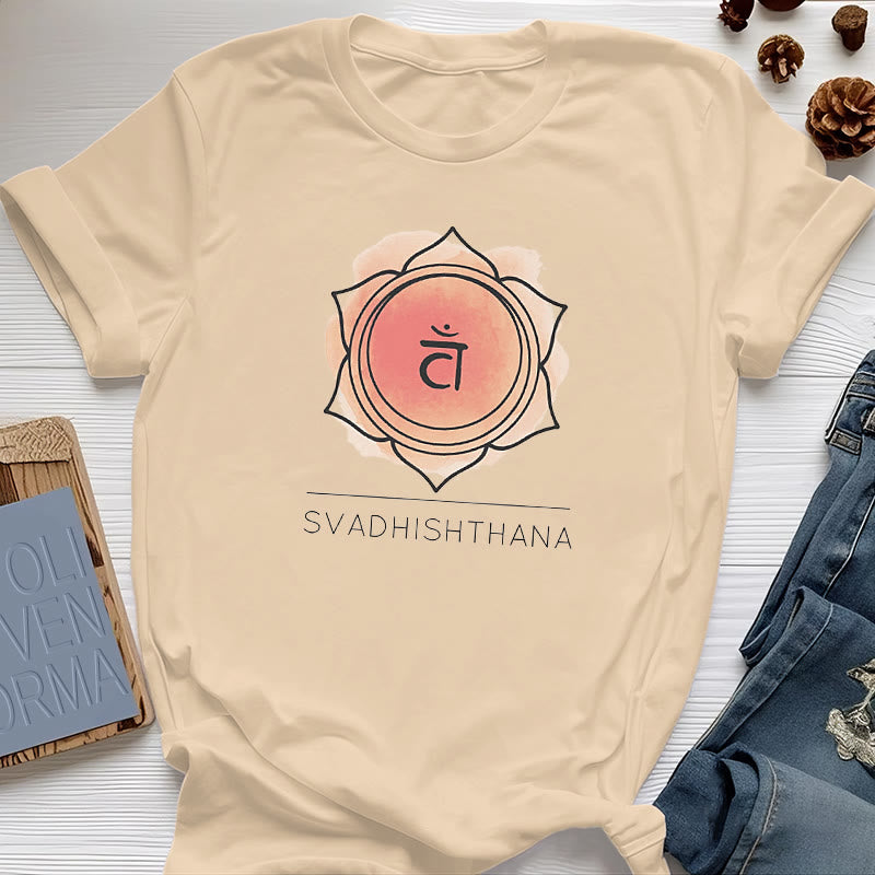 Olivenorma Orange Sakralchakra Yoga T-Shirt