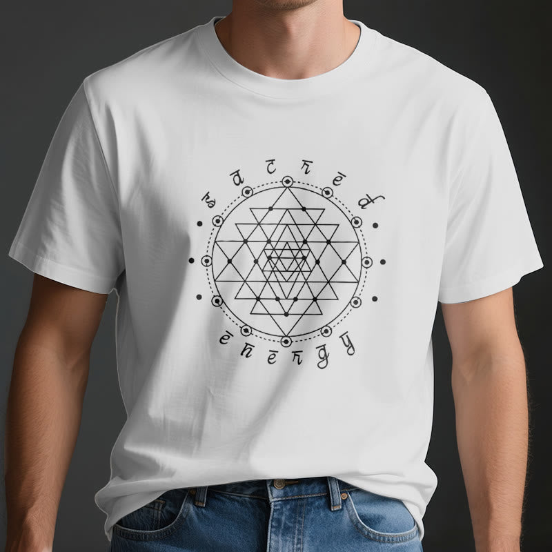 Olivenorma Heilige Energie Sri Yantra Spirituelles T-Shirt