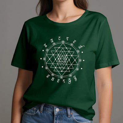 Olivenorma Heilige Energie Sri Yantra Spirituelles T-Shirt