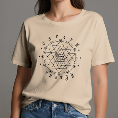 Olivenorma Heilige Energie Sri Yantra Spirituelles T-Shirt
