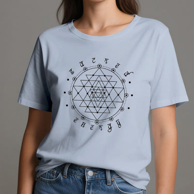 Olivenorma Heilige Energie Sri Yantra Spirituelles T-Shirt