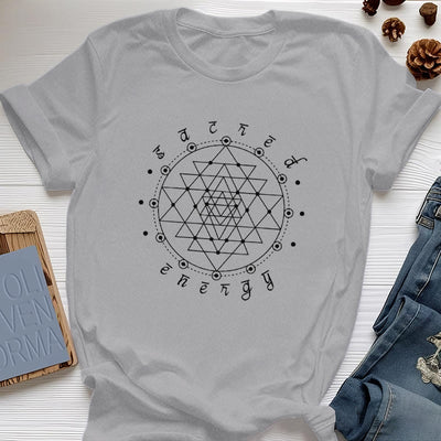 Olivenorma Heilige Energie Sri Yantra Spirituelles T-Shirt