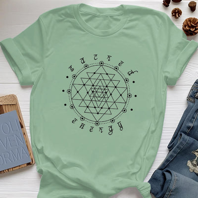 Olivenorma Heilige Energie Sri Yantra Spirituelles T-Shirt