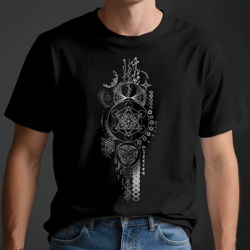 Olivenorma Blume des Lebens Heilige Geometrie T-Shirt