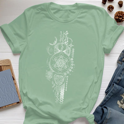 Olivenorma Blume des Lebens Heilige Geometrie T-Shirt