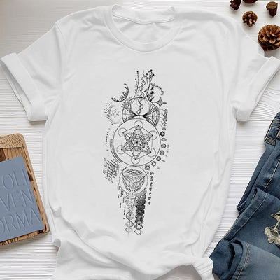 Olivenorma Blume des Lebens Heilige Geometrie T-Shirt