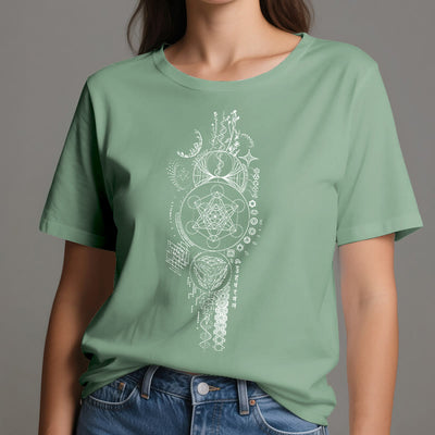 Olivenorma Blume des Lebens Heilige Geometrie T-Shirt