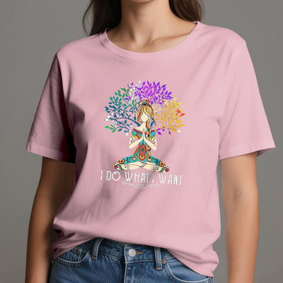 Olivenorma Yoga-Meditation-T-Shirt „Ich tue, was ich will“