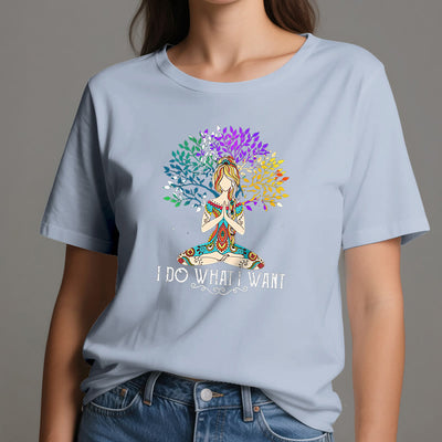 Olivenorma Yoga-Meditation-T-Shirt „Ich tue, was ich will“