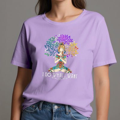 Olivenorma Yoga-Meditation-T-Shirt „Ich tue, was ich will“