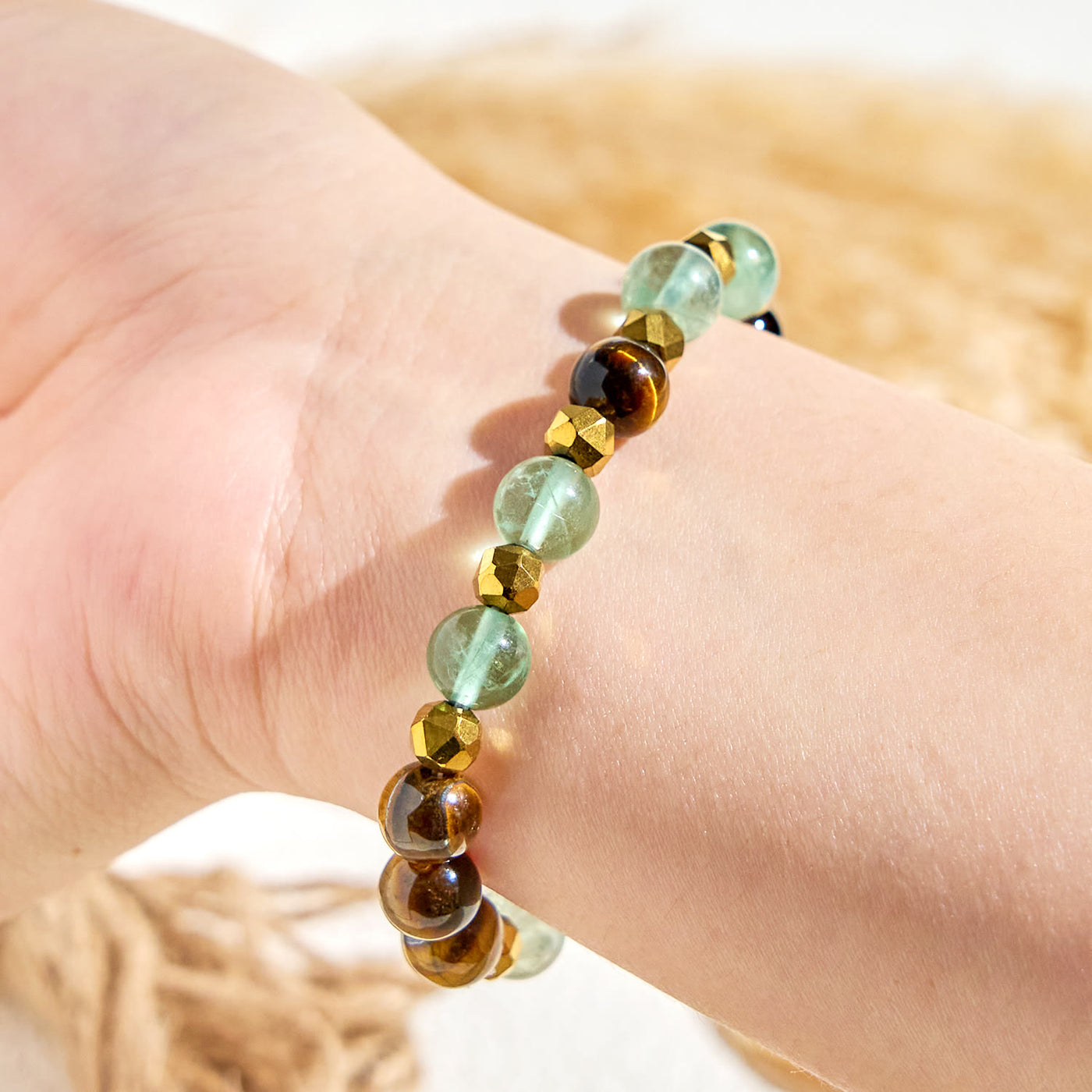 Olivenorma „Forest Breeze“ Fluorit-Armband mit ätherischen Ölen für emotionale Balance - image 6