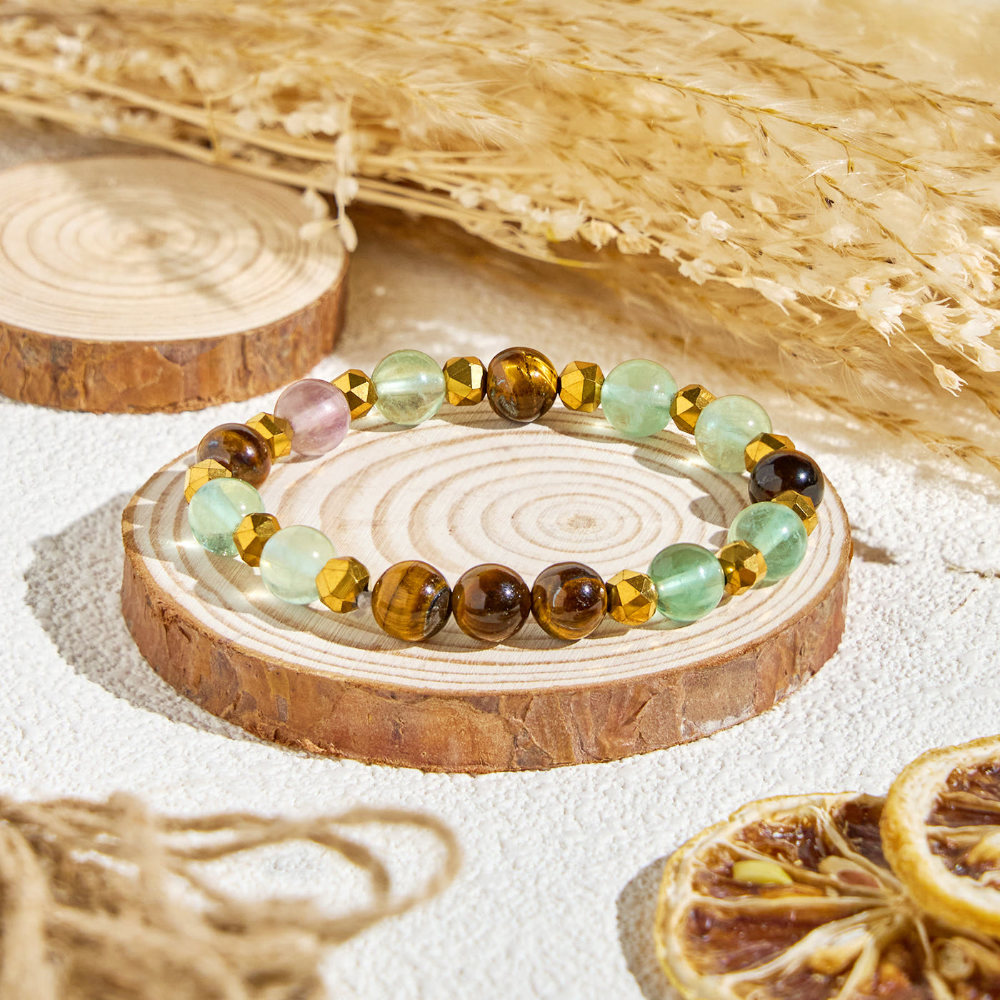 Olivenorma „Forest Breeze“ Fluorit-Armband mit ätherischen Ölen für emotionale Balance - Nur Armband​ - image 5