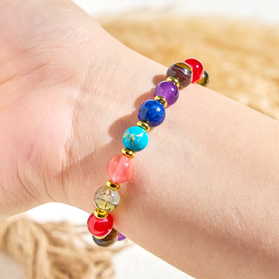 Olivenorma „Nature's Palette“ Positives Edelstein-Armband mit ätherischen Ölen - image 6