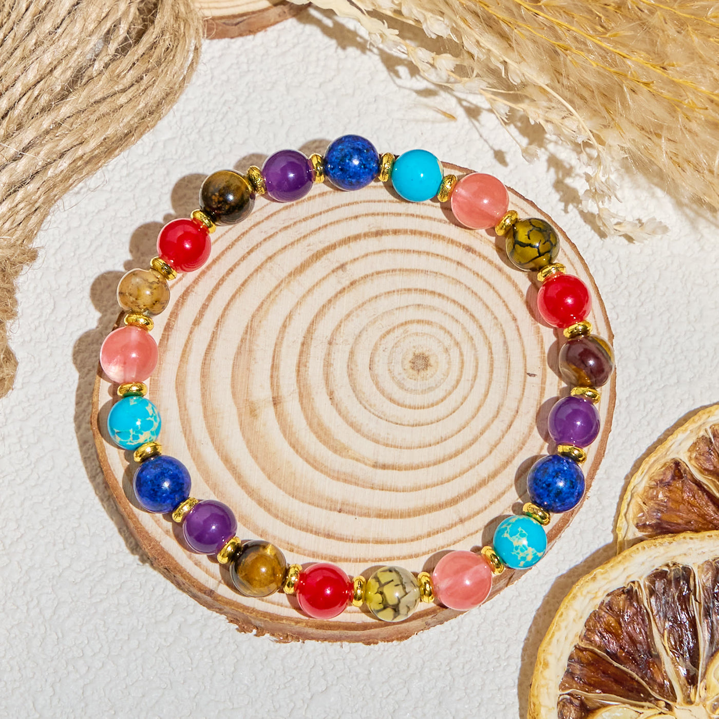 Olivenorma „Nature's Palette“ Positives Edelstein-Armband mit ätherischen Ölen - image 7