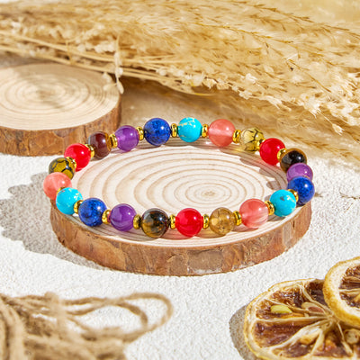 Olivenorma „Nature's Palette“ Positives Edelstein-Armband mit ätherischen Ölen - Nur Armband - image 5