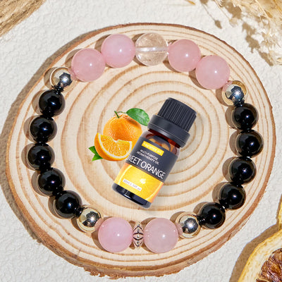 Olivenorma „Rosé & Nacht“ Liebes- und Schutzarmband mit ätherischen Ölen - image 4