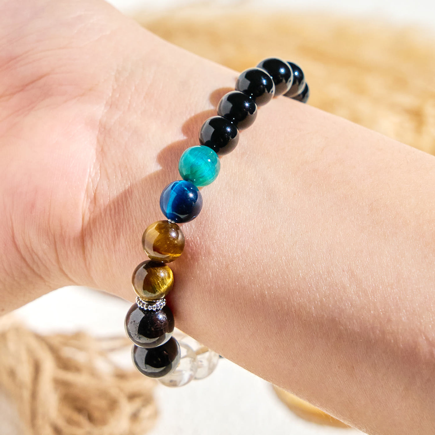 Olivenorma „Deep Palette“ Armband mit reinigendem ätherischem Öl aus klarem Hämatitkristall - image 7