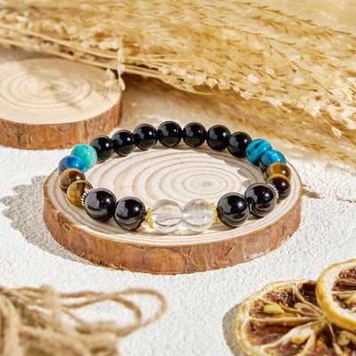 Olivenorma „Deep Palette“ Armband mit reinigendem ätherischem Öl aus klarem Hämatitkristall - Nur Armband - image 5